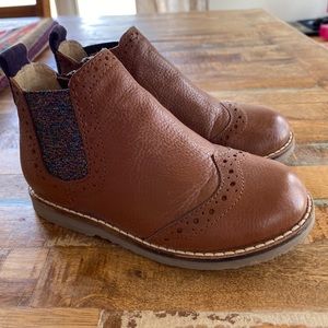Mini Boden Leather Chelsea Boots